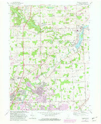 Cedarville Indiana Historical topographic map, 1:24000 scale, 7.5 X 7.5 Minute, Year 1963