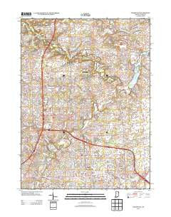 Cedarville Indiana Historical topographic map, 1:24000 scale, 7.5 X 7.5 Minute, Year 2013