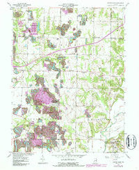 Center Point Indiana Historical topographic map, 1:24000 scale, 7.5 X 7.5 Minute, Year 1957