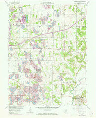 Center Point Indiana Historical topographic map, 1:24000 scale, 7.5 X 7.5 Minute, Year 1957