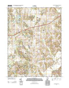 Center Point Indiana Historical topographic map, 1:24000 scale, 7.5 X 7.5 Minute, Year 2013