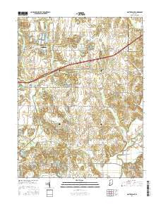 Center Point Indiana Current topographic map, 1:24000 scale, 7.5 X 7.5 Minute, Year 2016