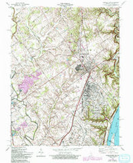 Charlestown Indiana Historical topographic map, 1:24000 scale, 7.5 X 7.5 Minute, Year 1963