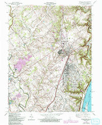 Charlestown Indiana Historical topographic map, 1:24000 scale, 7.5 X 7.5 Minute, Year 1963