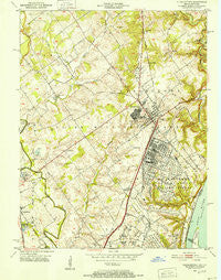 Charlestown Indiana Historical topographic map, 1:24000 scale, 7.5 X 7.5 Minute, Year 1950