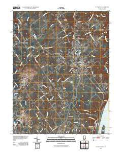 Charlestown Indiana Historical topographic map, 1:24000 scale, 7.5 X 7.5 Minute, Year 2010