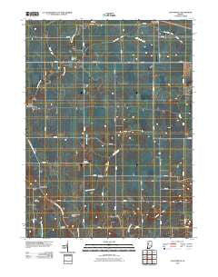 Chatterton Indiana Historical topographic map, 1:24000 scale, 7.5 X 7.5 Minute, Year 2010