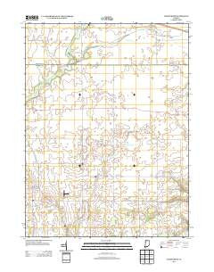 Chatterton Indiana Historical topographic map, 1:24000 scale, 7.5 X 7.5 Minute, Year 2013