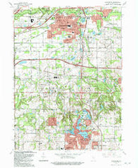 Chesterton Indiana Historical topographic map, 1:24000 scale, 7.5 X 7.5 Minute, Year 1991