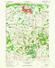 Chesterton Indiana Historical topographic map, 1:24000 scale, 7.5 X 7.5 Minute, Year 1962