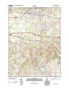 Chesterton Indiana Historical topographic map, 1:24000 scale, 7.5 X 7.5 Minute, Year 2013