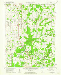 Chestnut Ridge Indiana Historical topographic map, 1:24000 scale, 7.5 X 7.5 Minute, Year 1959