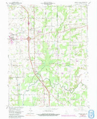 Chestnut Ridge Indiana Historical topographic map, 1:24000 scale, 7.5 X 7.5 Minute, Year 1959