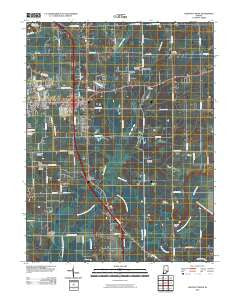 Chestnut Ridge Indiana Historical topographic map, 1:24000 scale, 7.5 X 7.5 Minute, Year 2010