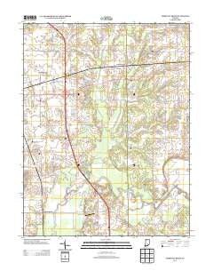 Chestnut Ridge Indiana Historical topographic map, 1:24000 scale, 7.5 X 7.5 Minute, Year 2013