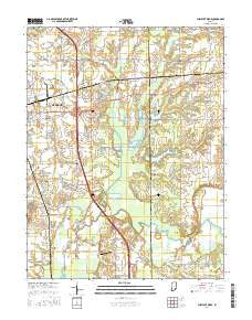 Chestnut Ridge Indiana Current topographic map, 1:24000 scale, 7.5 X 7.5 Minute, Year 2016