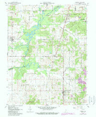 Chrisney Indiana Historical topographic map, 1:24000 scale, 7.5 X 7.5 Minute, Year 1960