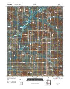 Chrisney Indiana Historical topographic map, 1:24000 scale, 7.5 X 7.5 Minute, Year 2010