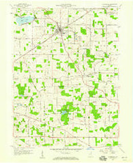 Churubusco Indiana Historical topographic map, 1:24000 scale, 7.5 X 7.5 Minute, Year 1957