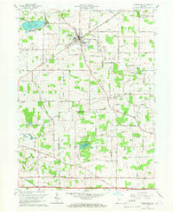 Churubusco Indiana Historical topographic map, 1:24000 scale, 7.5 X 7.5 Minute, Year 1965