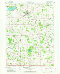 Churubusco Indiana Historical topographic map, 1:24000 scale, 7.5 X 7.5 Minute, Year 1965