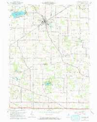 Churubusco Indiana Historical topographic map, 1:24000 scale, 7.5 X 7.5 Minute, Year 1965