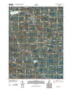 Churubusco Indiana Historical topographic map, 1:24000 scale, 7.5 X 7.5 Minute, Year 2010
