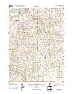 Churubusco Indiana Historical topographic map, 1:24000 scale, 7.5 X 7.5 Minute, Year 2013