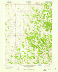 Clarksburg Indiana Historical topographic map, 1:24000 scale, 7.5 X 7.5 Minute, Year 1958