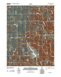 Clarksburg Indiana Historical topographic map, 1:24000 scale, 7.5 X 7.5 Minute, Year 2010