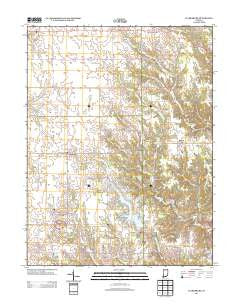 Clarksburg Indiana Historical topographic map, 1:24000 scale, 7.5 X 7.5 Minute, Year 2013