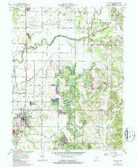 Clay City Indiana Historical topographic map, 1:24000 scale, 7.5 X 7.5 Minute, Year 1963