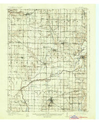 Clay City Indiana Historical topographic map, 1:62500 scale, 15 X 15 Minute, Year 1910