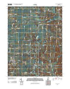 Clay City Indiana Historical topographic map, 1:24000 scale, 7.5 X 7.5 Minute, Year 2010