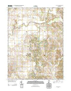 Clay City Indiana Historical topographic map, 1:24000 scale, 7.5 X 7.5 Minute, Year 2013