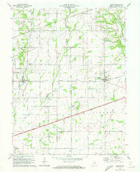 Clayton Indiana Historical topographic map, 1:24000 scale, 7.5 X 7.5 Minute, Year 1970