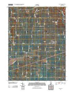 Clayton Indiana Historical topographic map, 1:24000 scale, 7.5 X 7.5 Minute, Year 2010