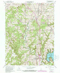 Clear Creek Indiana Historical topographic map, 1:24000 scale, 7.5 X 7.5 Minute, Year 1965