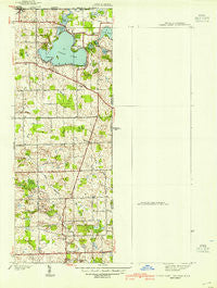 Clear Lake Indiana Historical topographic map, 1:24000 scale, 7.5 X 7.5 Minute, Year 1940