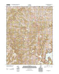 Clear Creek Indiana Historical topographic map, 1:24000 scale, 7.5 X 7.5 Minute, Year 2013