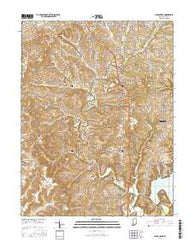 Clear Creek Indiana Current topographic map, 1:24000 scale, 7.5 X 7.5 Minute, Year 2016
