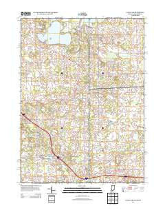 Clear Lake Indiana Historical topographic map, 1:24000 scale, 7.5 X 7.5 Minute, Year 2013