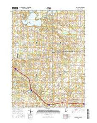 Clear Lake Indiana Current topographic map, 1:24000 scale, 7.5 X 7.5 Minute, Year 2016