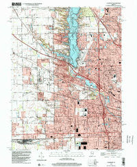 Clermont Indiana Historical topographic map, 1:24000 scale, 7.5 X 7.5 Minute, Year 1998