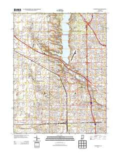 Clermont Indiana Historical topographic map, 1:24000 scale, 7.5 X 7.5 Minute, Year 2013