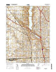 Clermont Indiana Current topographic map, 1:24000 scale, 7.5 X 7.5 Minute, Year 2016