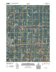 Cleveland Indiana Historical topographic map, 1:24000 scale, 7.5 X 7.5 Minute, Year 2010
