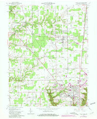 Clifty Falls Indiana Historical topographic map, 1:24000 scale, 7.5 X 7.5 Minute, Year 1964