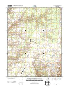 Clifty Falls Indiana Historical topographic map, 1:24000 scale, 7.5 X 7.5 Minute, Year 2013