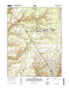 Clifty Falls Indiana Current topographic map, 1:24000 scale, 7.5 X 7.5 Minute, Year 2016